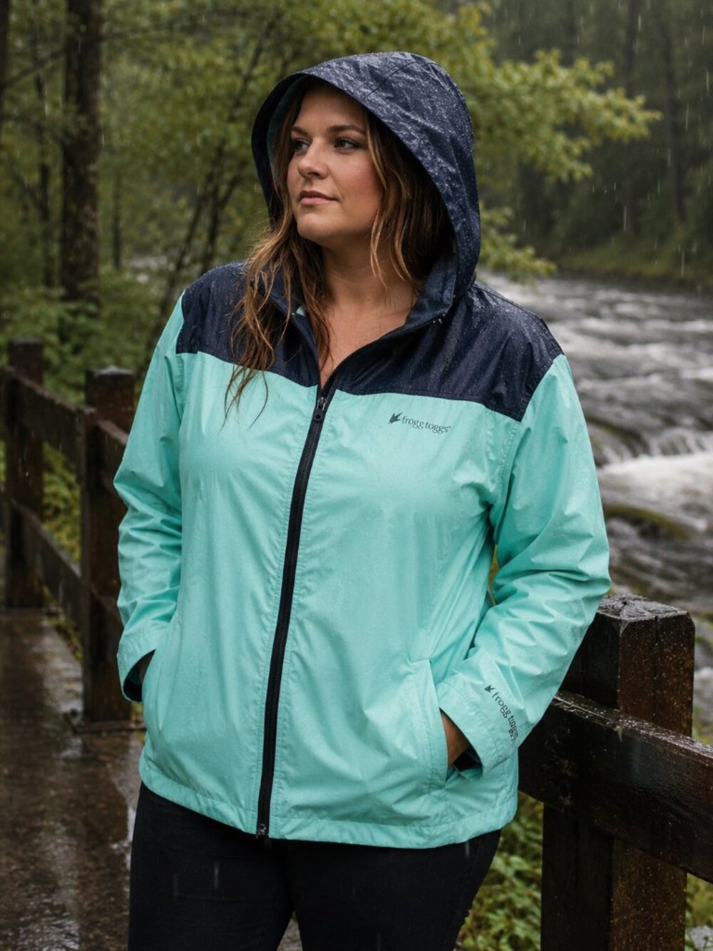 Frogg Toggs BRAND NEW Womens River Toadz Pack Jacket Rain Coat NWT L/XL